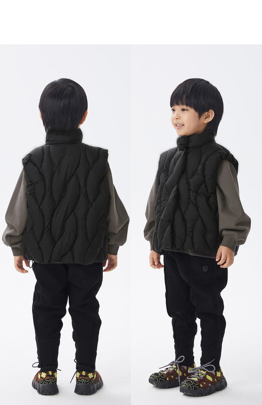 江南布衣童  22年秋款  蓬松短款羽绒马甲  1M9C10640 商品图10