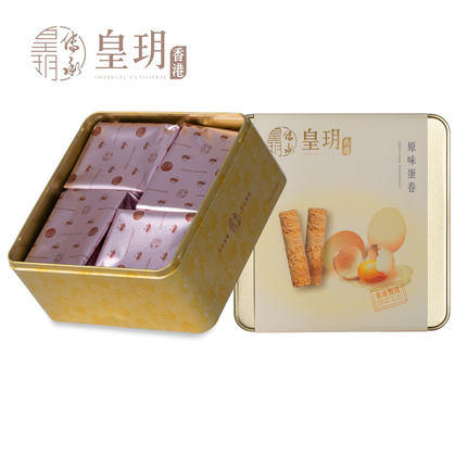 【外运冷链】香港皇玥原味鸡蛋卷饼干156g进口特产办公室零食休闲小吃早餐送礼 商品图2