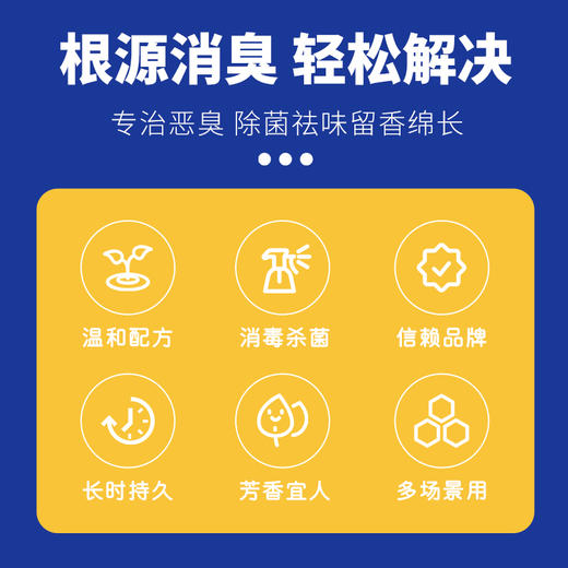 呼噜猫抑菌除臭消毒液喷雾500ml 28瓶1箱 臭味克星 安全无毒可舔 商品图2