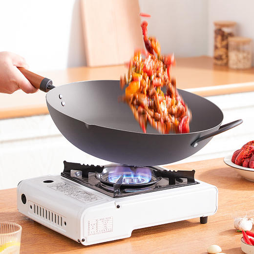 铁太郎窒化极铁锅无涂层家用炒菜锅电磁炉煤气灶通用 商品图3