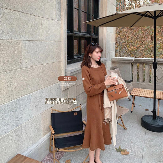 金蘑菇菇【假两件～香颂裙裙】加厚高克重羊毛+不挑人假两件 商品图2