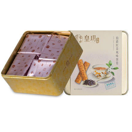 【外运冷链】香港皇玥伯爵红茶鸡蛋卷156g饼干糕点早餐办公室休闲进口零食小吃 商品图2