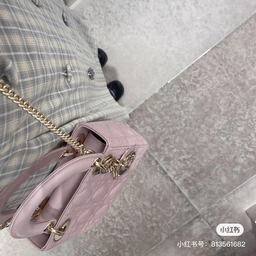 三格戴妃羊皮-珠光粉 商品图1