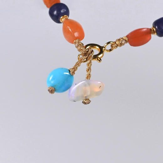 冰糖火焰缠丝玛瑙管多宝手串 商品图6