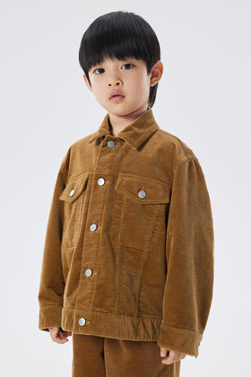 江南布衣童  22年秋款  复古宽松翻领夹克   1M9610480