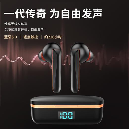 【数码办公】KC10运动蓝牙耳机超长续航入耳式音乐游戏耳机一拖二蓝牙免提通话 商品图1