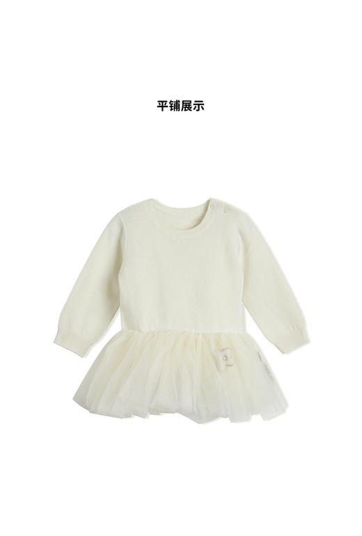 江南布衣童  22年秋款   纯色棉质长袖毛衫连衣裙  YM9G10870 商品图2