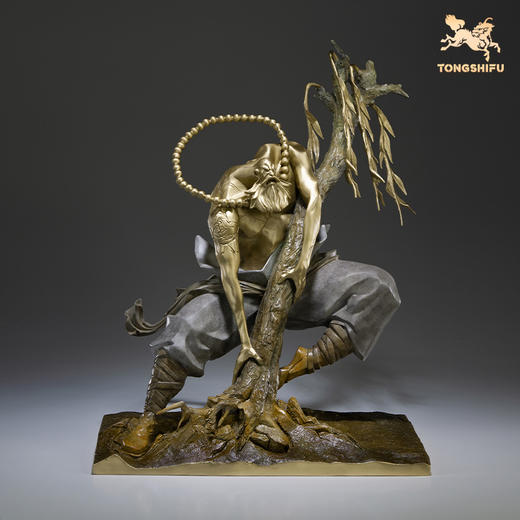 铜师傅 铜摆件《花和尚鲁智深》客厅桌面电视柜装饰 商品图2