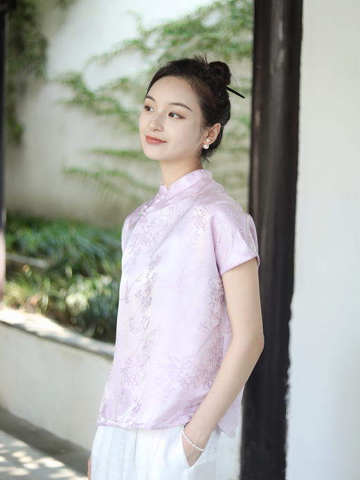 预定|盛唐牡丹 喜上眉梢斜襟女上衣 .潮快闪[福利品] 商品图7