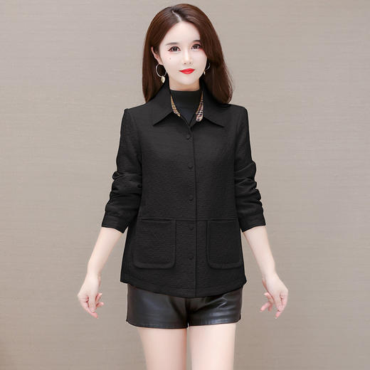 YWE 7C2206提花修身时尚小外套单排扣气质 商品图2