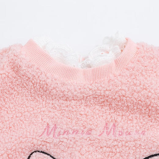 【商场同款】迪士尼童装秋冬新品女童加绒保暖可爱套头卫衣时尚俏皮上衣214DS0282 商品图7