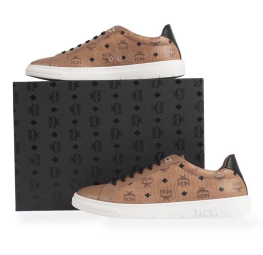 【限量新品到仓·VIP保价退差】MCM 男女通款印花logo真皮休闲鞋 10843 商品图5