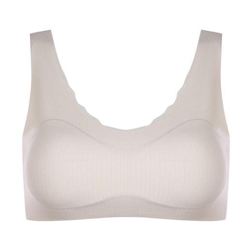 都市丽人少女三步优选成长二阶无尺码内衣罗纹薄半片围少女文胸无排扣无钢圈BB26A5 商品图4