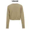 VIMAGE/纬漫纪新款圆领短款显瘦百搭打底休闲针织衫上衣V1701321 商品缩略图3
