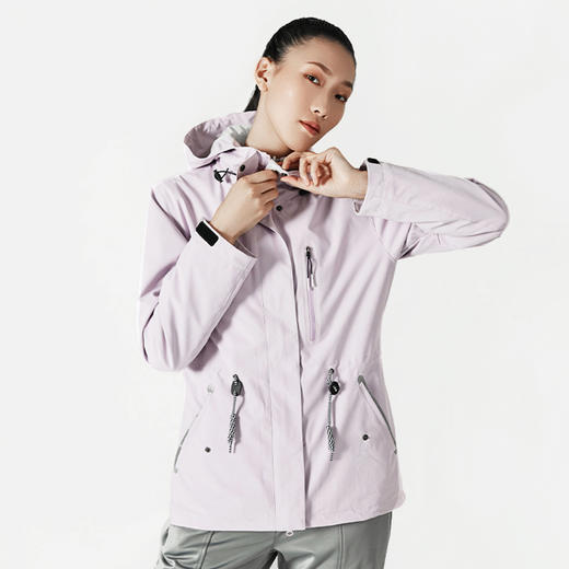 清仓：纳趣户外三合一冲锋衣女冬季中长款拆卸两件套防水滑雪服登山外套 商品图1