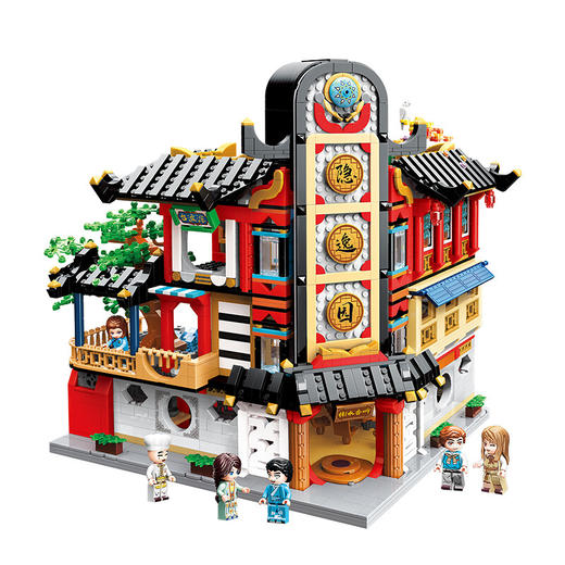 T 启蒙积木 k18003 新中式街景-隐逸园 商品图4