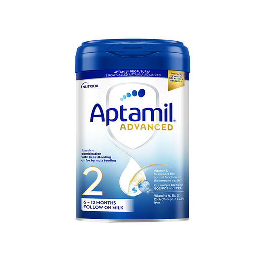 Aptamil 爱他美 婴幼儿配方奶粉白金版2段 英国 800g 商品图1