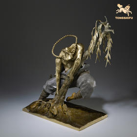 铜师傅 铜摆件《花和尚鲁智深》客厅桌面电视柜装饰