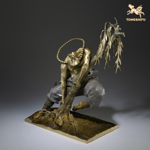 铜师傅 铜摆件《花和尚鲁智深》客厅桌面电视柜装饰 商品图0