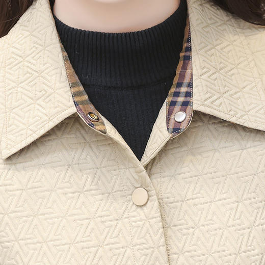 YWE 7C2206提花修身时尚小外套单排扣气质 商品图3