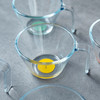 【笑麻麻荟&菲内克斯】钢化玻璃家用耐热分餐制三件套餐碟盘玻璃碗量杯碟子A 商品缩略图14