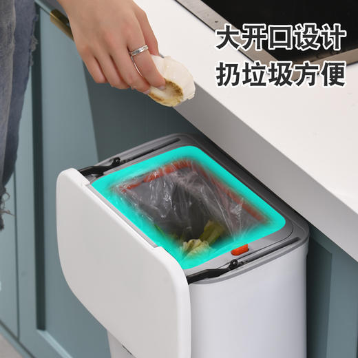厨房垃圾桶北欧橱柜门壁挂式悬挂垃圾桶 商品图8