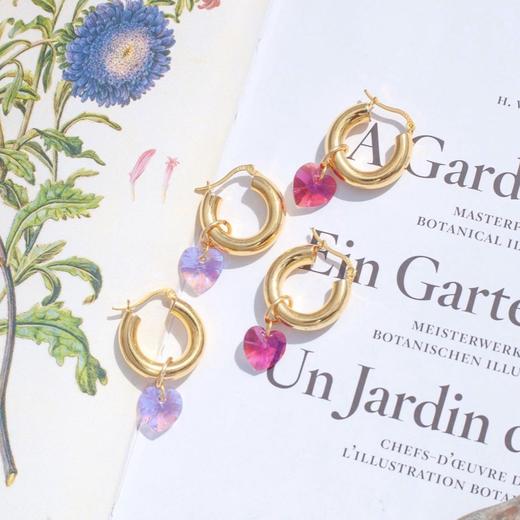 北京仓｜Annele-Lonely Hearts-淡紫色 爱心 耳环［芬兰设计师］ 商品图11