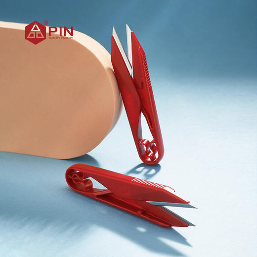 1523PIN塑料柄剪纱剪绣花裁缝剪小号家用缝纫剪线头U型小剪刀剪线头 S 商品图2