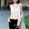 丝绒吊带小背心女2022年秋冬新款V领低胸盐系设计感吊带NYT-JBJ060 商品缩略图3