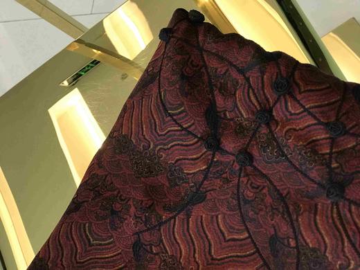 优品堂《浮翠流丹》重磅香芸纱手工盘扣桑蚕丝披肩围巾两用 商品图4