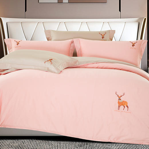 鑫缘 双面用全棉贡缎四件套 DMG1418 商品图1