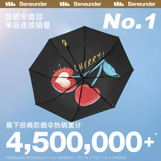 BENEUNDER蕉下乐玩系列三折伞五折伞太阳伞防晒伞晴雨两用伞 商品图1