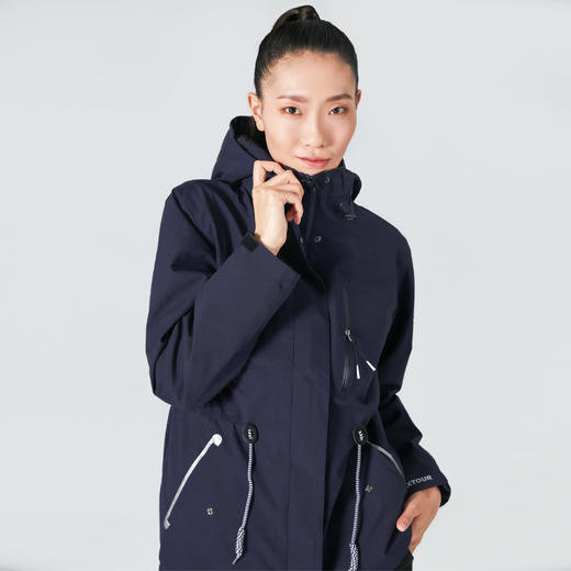 清仓：纳趣户外三合一冲锋衣女冬季中长款拆卸两件套防水滑雪服登山外套 商品图4