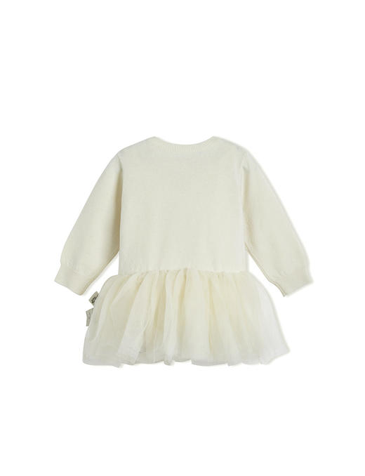 江南布衣童  22年秋款   纯色棉质长袖毛衫连衣裙  YM9G10870 商品图3