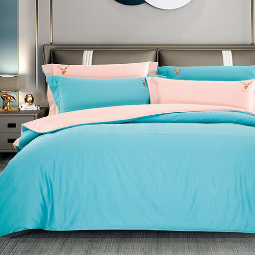 鑫缘 双面用全棉贡缎四件套 DMG1418 商品图2