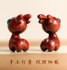 1-2【yi路平安】天然紫檀木小鹿汽车钥匙扣挂件男女手机链创意复古风 商品缩略图2