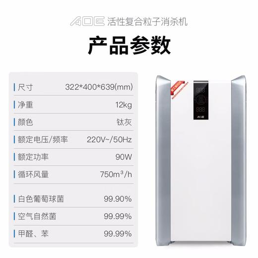 AOE空气消毒机除甲醛异味净化机活性复合粒子除菌消毒机Y-SB9101 商品图1