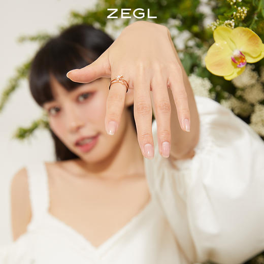 ZEGL设计师蜂巢系列情侣戒指一对款开口戒情人节生日礼物送男女友 商品图5