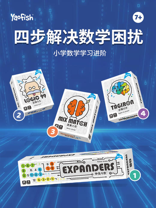 Yaofish大数学儿童桌游数字益智逻辑对决争强斗数玩具礼物6-10岁 商品图1
