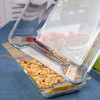 【笑麻麻荟&菲内克斯】钢化玻璃长方形烤鱼盘微波炉烤箱蒸鱼盘透明餐盘家用商用装鱼盘子A 商品缩略图6