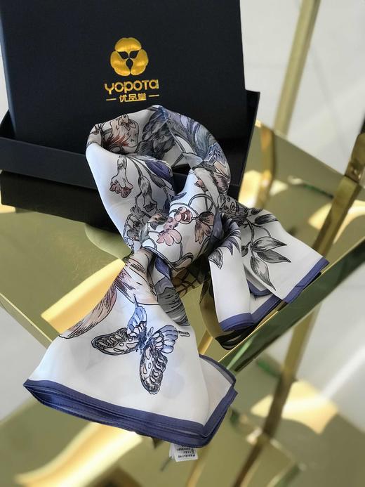 优品堂《花魁方巾》90*90桑蚕丝方巾 商品图1