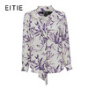 EITIE爱特爱秋季新款V领显瘦飘带印花衬衣7109805 商品缩略图6