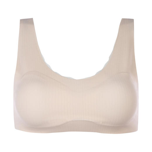 都市丽人少女三步优选成长二阶无尺码内衣罗纹薄半片围少女文胸无排扣无钢圈BB26A5 商品图5