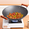 铁太郎双耳大铁锅日本窒化圆底家用无涂层炒菜锅煤气灶用 商品缩略图2