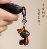 1-2【yi路平安】天然紫檀木小鹿汽车钥匙扣挂件男女手机链创意复古风 商品缩略图1