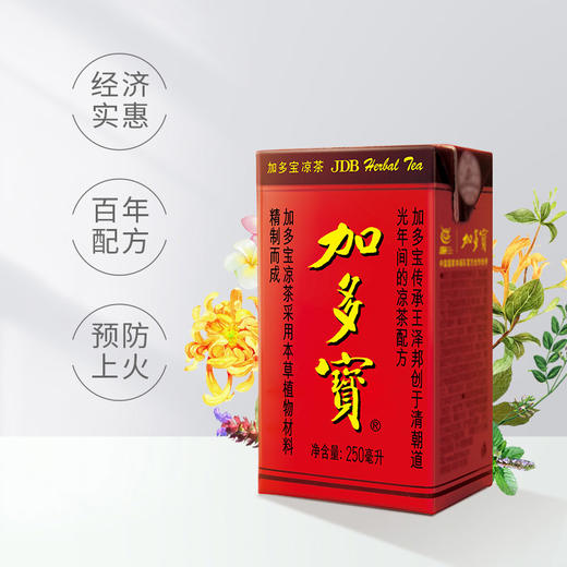 BF| 加多宝｜纯植物凉茶茶饮红盒250ml*20盒【普通快递】 商品图1