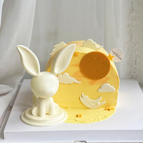 玉兔奔月 · 奶油蛋糕