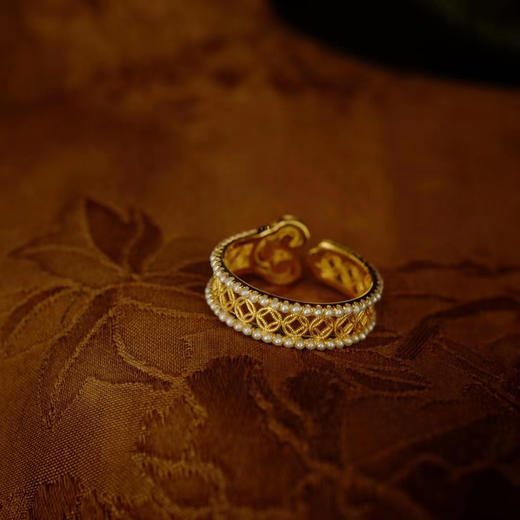 龢盒原创 翡‮如翠‬意财源滚‮开滚‬口戒 商品图2