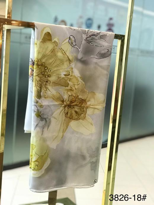 优品堂《笔精墨妙》100%重磅桑蚕丝90*180披肩围巾两用 商品图3