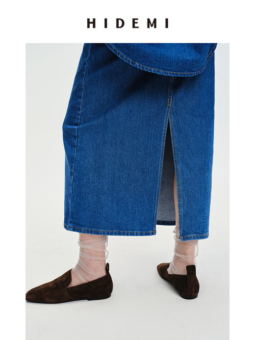HIDEMI “重塑单宁”可再生环保牛仔系列半身裙 商品图6